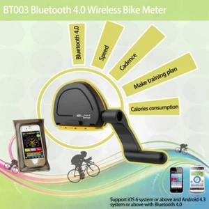 ELAH Drahtlose GPS Fahrradcomputer Sensor Kadenz Speedometer Fitness Bluetooth - Bild 1 von 11