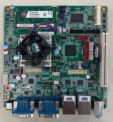 Advantech AIMB-214E-S6A2E ATOM 2550 Mini-ITX motherboard w/ 2GB RAM - Image 1 of 4