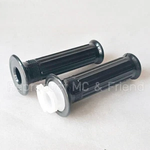 Handle Grip Rubber + Throttle For Suzuki TS75 TS100 TS125 TC100 TM100 A100 GP100 - Picture 1 of 6