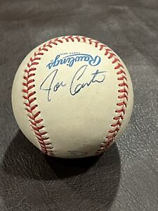 Joe Carter And Roberto Alomar Dual Signed Baseball MLB American League Ball