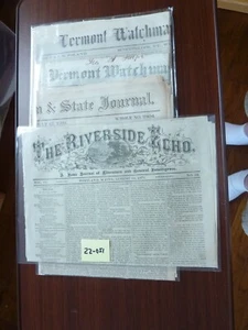 (Charles Dickens) 4 newspapers with an original newspaper article by Dickens - Picture 1 of 1