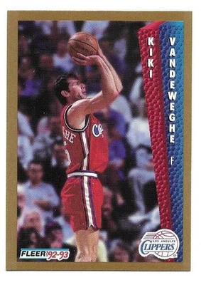 KIKI VANDEWEGHE 1992-93 FLEER NEAR MINT+ CONDITION - Image 1 of 2