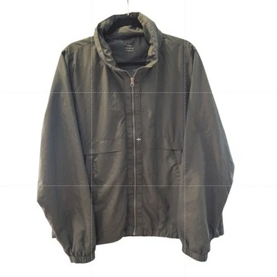 Chaqueta cortavientos ligera con cremallera completa verde Athlet Works para mujer XXL 2XG Foto 1 de 4