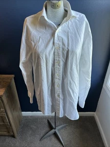 Polo Ralph Lauren White Regent Classic Fit Men Button Shirt 16.5 34/35 - Picture 1 of 8