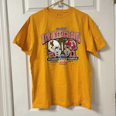 Camiseta 2011 Nuevo México Bowl Game Talla L Mercancía Oficial Wyoming vs Temple Foto 1 de 4