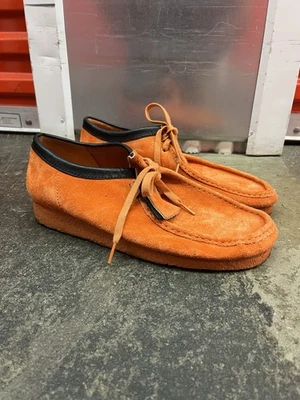 Clarks Originals Men's Orange Suede Wallabee  Size 11 - Image 1 of 4