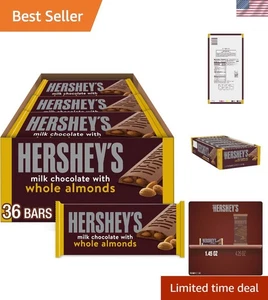 Großpackung HERSHEY'S Mandel Schokoladentafeln, 36 x 1,45 oz | Perfekt zum Verschenken - Bild 1 von 9