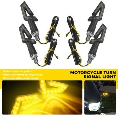 4 светодиодных мигалки указатели поворота для мотоциклов Harley BMW Honda Chopper Suzuki - Изображение 1 из 4