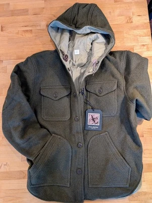 Filson Snohomish Reversible Jacket 20232894 Olive and Tan Wool - New - Medium - Image 1 of 4