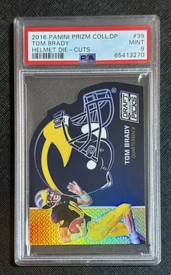 2016 TOM BRADY PANINI PRIZM COLLEGIATE DRAFT PICKS HELMET DIE-CUTS #39 MICHIGAN - Image 1 of 4