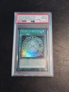 Yu-Gi-Oh! SECRET PHARAOH'S RARE THE SEAL OF ORICHALCOS MAMA 2022 PSA 10 GEM MT - Bild 1 von 3