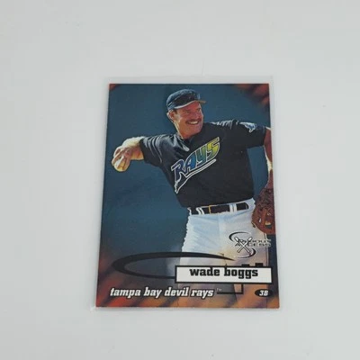 SkyBox Dugout 1998 Axcess Wade Boggs #83 Tampa Bay Devil Rays Salón de la fama Foto 1 de 2