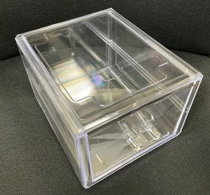 Clear Acrylic Drawer Box 185mm x 150mm x 115mm Stackable Storage Organizer 580g - Picture 1 of 12