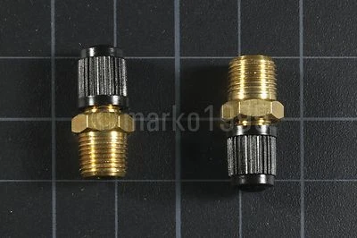 [x2] 1/8" NPT MPT Brass Air Compressor Tank Fill Valve Schrader NEW - Image 1 of 3