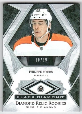 2019-20 Black Diamond #BDRPM Philippe Myers Flyers Rookie Relic #60/99 - Image 1 of 2