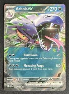 Arbok ex 024/165 Scarlet & Violet 151 Double Rare Holo Pokemon TCG Card NM - Picture 1 of 2