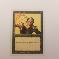 Magic The Gathering Revised (1994) Unholy Strength Card MTG XXVII
