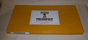 NEVER PLAYED Vintage 1987 Georgia Tech Techopoly Board Game RARE 1st Edition - Picture 1 of 7