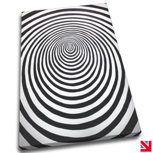 ILUSIÓN ÓPTICA ABSTRACTA LIENZO Impresión Imagen Arte en Pared - Imagen 1 de 3