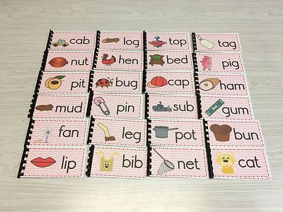 NEW Montessori Materials -The  Pink Series - 24 CVC Word Families Booklets Pre-K - Image 1 of 4