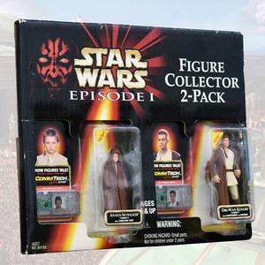Star Wars: Ep I The Phantom Menace 1999 paquete de 2 Anakin Skywalker y OBI-WAN Kenobi - Imagen 1 de 4