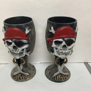 Pirate Design Goblet Made In China 2014 7" - Picture 1 of 6