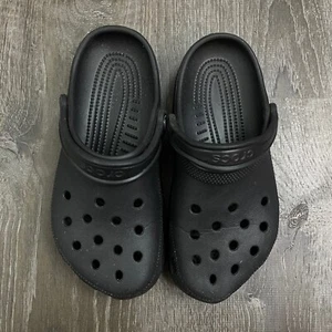Crocs Mens Shoes Classic Black Clogs Slip On Strap Comfort Size 5 - Picture 1 of 4