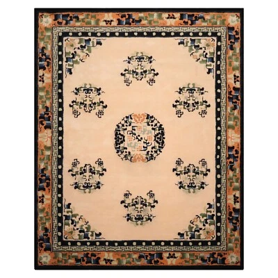 LOOMBLOOM Multi Size Multi Color Hand Tufted Chinese Art Deco New Zealand Wool Area Rug