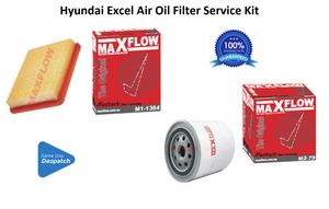 Air Oil Filter Service Kit Fits Hyundai Excel X3 1.5L G4FKR Maxflow® Filter Kit - Picture 1 of 3