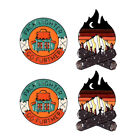 4pcs Camping Enamel Pin Adventure Brooch Badge Backpack
