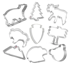 9 Piece National Forest State Park Service Cookie Cutter Set | Birthday Party - Picture 1 of 13