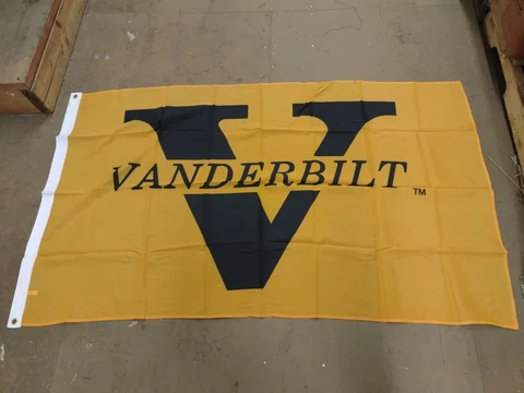 Officially Licensed NCAA Vanderbilt Commodores Team Logo 3' x 5' House Flag Gold Cover