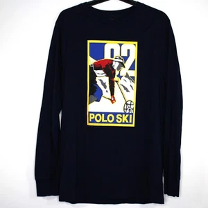 Polo Ralph Lauren Boys XL 18-20 Fits Mens Large Ski Big Logo T-Shirt A1521 - Picture 1 of 4