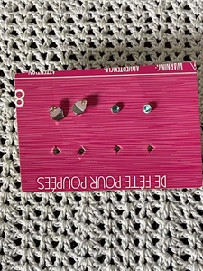 American Girl Doll Truly Me PARTY Earring Set Cupcake & Gem Earrings Studs Only - Picture 1 of 6