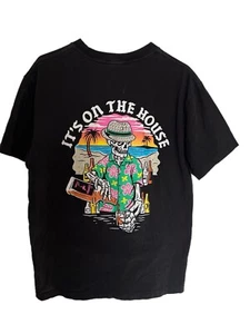 Retrofit "Its On The House" Herren T-Shirt schwarz Gr. L mehrfarbig Designs - Bild 1 von 4