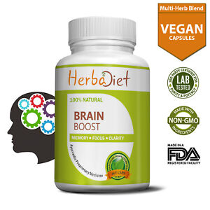 Nootropics Brain Booster Supplement for Focus Memory Energy - Bacopa Ginkgo DMAE