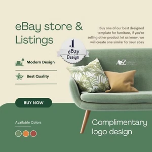 Ebay Listing Template Design Professional Auction Mobile Responsive HTML LOGO - Photo 1 sur 1