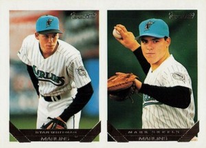 Ryan Whitman Rookie/Mark Skeels 1993 Topps Gold Florida Marlins Card #558 