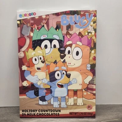 Bluey Holiday Milk Chocolate Countdown Calendar Galerie 24 Chocolates Exp 08/26 - Image 1 of 4