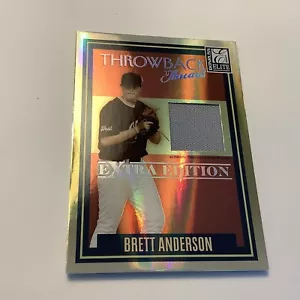 2007 Elite Extra Edition Throwback Threads #9 Brett Anderson JERSEY /500  - Picture 1 of 2