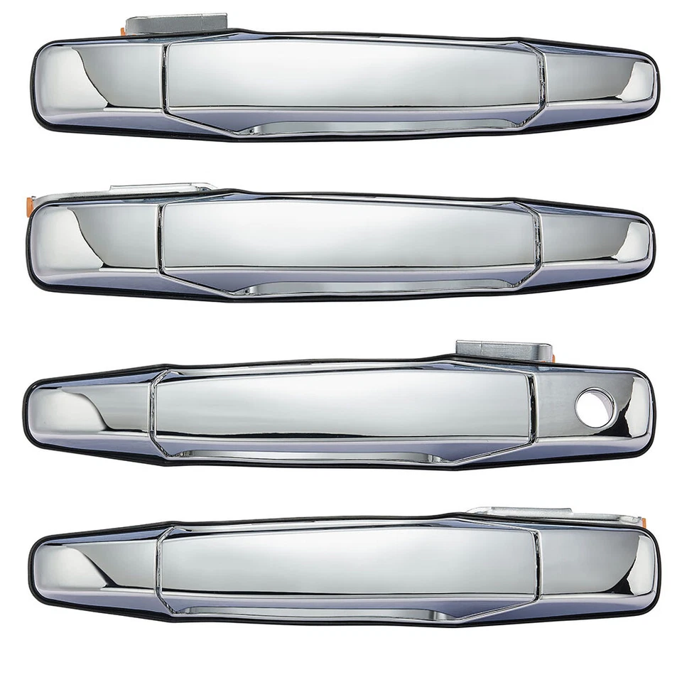4X Exterior Door Handle Front Rear Left Right For 2007-2013 Chevrolet Avalanche Foto 1 de 4