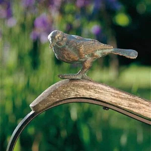Scultura in bronzo Rottenecker "Uccellino marrone siepe - indipendente" - Foto 1 di 1