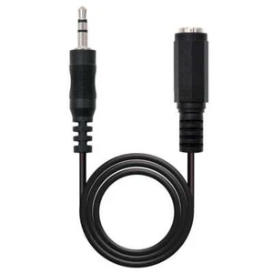Nanocable Cavo di Prolunga Audio Stereo Mini Jack 3.5mm M/F Nero 10.24.0205 5m - Photo 1/6