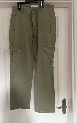 Nuevo sin etiquetas pantalones de carga para mujer Reino Unido 8 verdes 6 bolsillos Foto 1 de 4