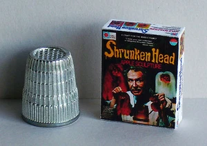 Dollhouse Miniature 1:12 Vincent Price Shrunken Head Kit Box 1970s Haunted House - Picture 1 of 6
