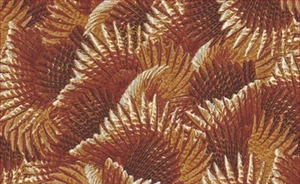 Wild Pheasants Fabric - Packed Brown Feathers - QT Quilting Treasures YARD - Picture 1 of 1