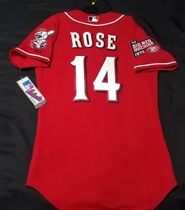 Authentic Majestic 40 MEDIUM CINCINNATI REDS PETE ROSE ON FIELD Jersey VERY RARE - Picture 1 of 8
