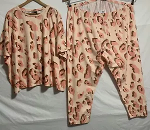 Conjunto de pijama casual mezcla naranja pálido Asos Curve talla 30 - Imagen 1 de 11