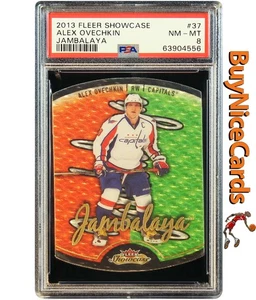 2013 Alex Ovechkin Fleer Retro Jambalaya SP #37 PSA 8 Pop 5/1 superiore - Foto 1 di 4