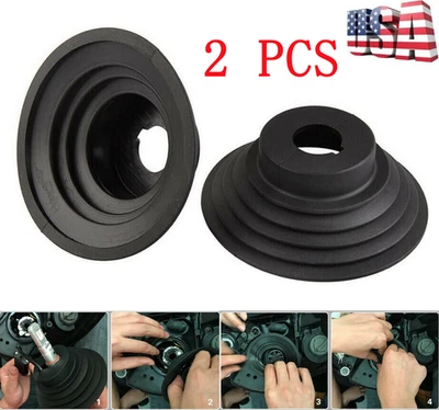 Protector antipolvo de goma para faros de coche negro de 5 tamaños 2 piezas impermeable 70-110 mm Foto 1 de 4